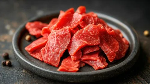 Viande de bœuf pour fondue coupée