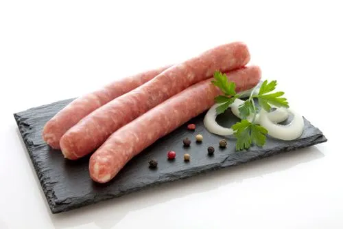 Saucisse de veau poivrons